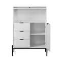 Farmhouse Coffee Bar Cabinet with Wine Rack