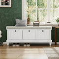 Shoe Bench with Lift Top Cushion Seat & Hidden Space, Entryway Shoe Storage Bench with 3 Drawers, Bedroom End of Bed Bench
