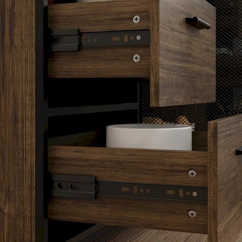 70.9W Kitchen Pantry Storage Cabinet with Cupboard & Microwave Stand