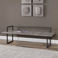 Antique White Reclaimed Wood Bench - 80" Wide