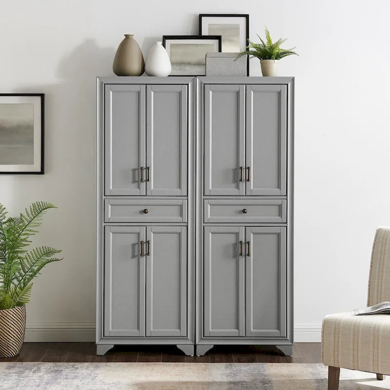 2-Piece Pantry Set - 47.5"W x 15"D x 67.75"H