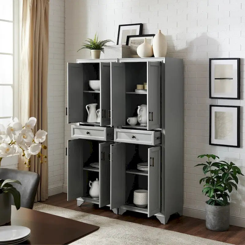 2-Piece Pantry Set - 47.5"W x 15"D x 67.75"H