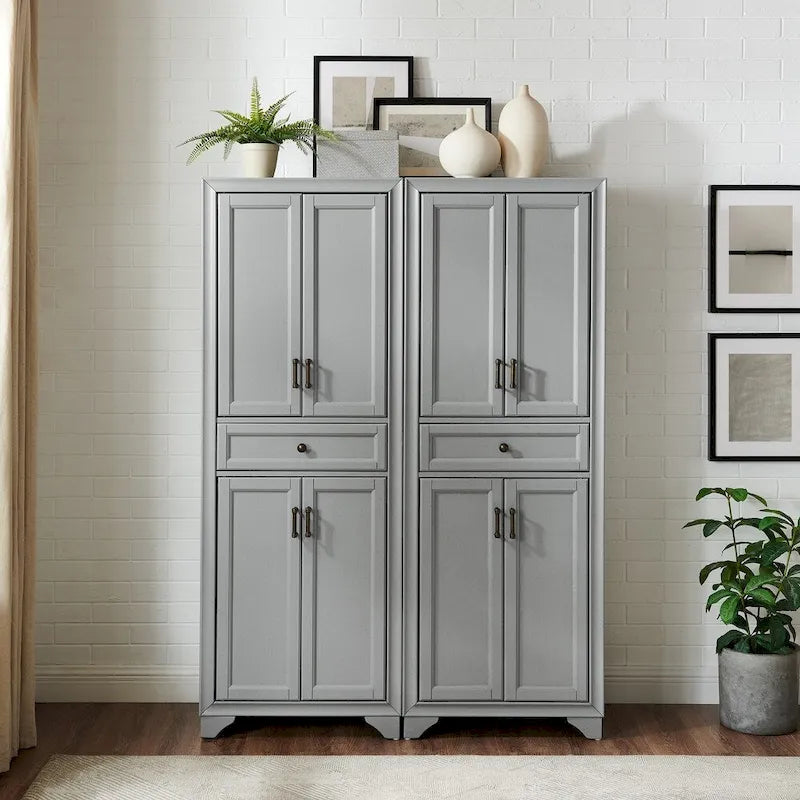2-Piece Pantry Set - 47.5"W x 15"D x 67.75"H