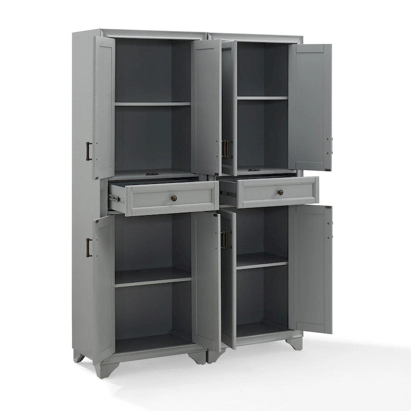 2-Piece Pantry Set - 47.5"W x 15"D x 67.75"H
