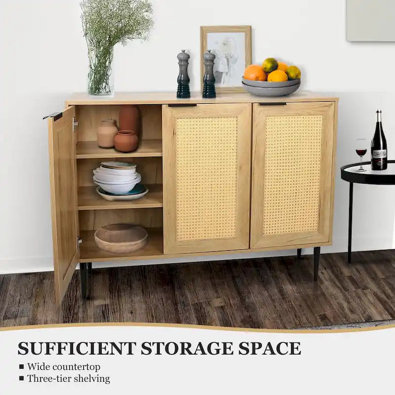 47.24  Wide Elegant Kitchen Storage Cabinet