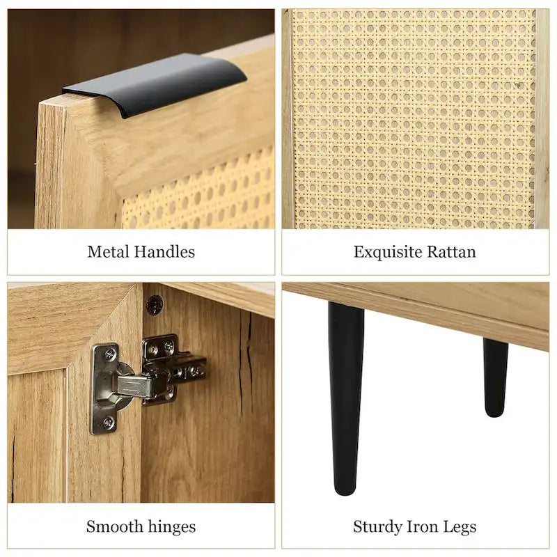 47.24  Wide Elegant Kitchen Storage Cabinet