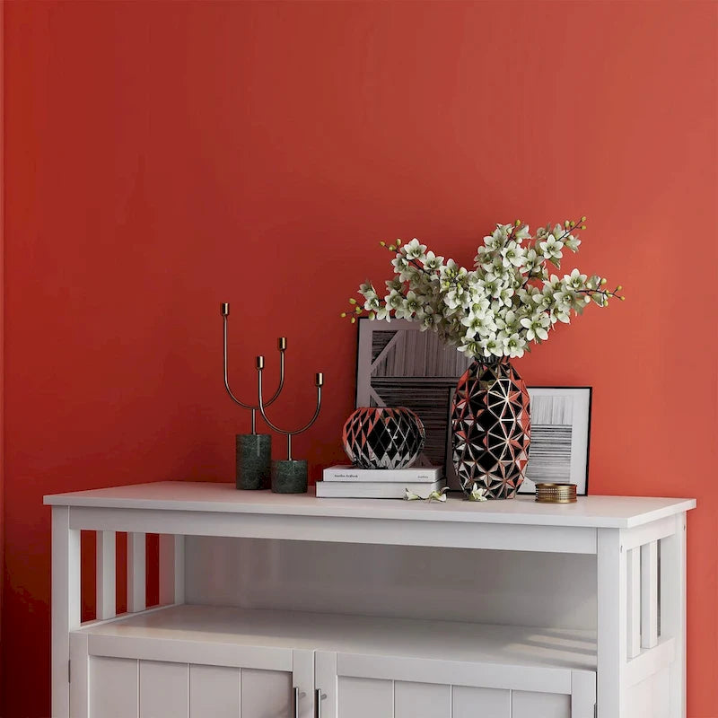 French Country Buffet Cabinets, Storage Cabinets with 2 Dividers