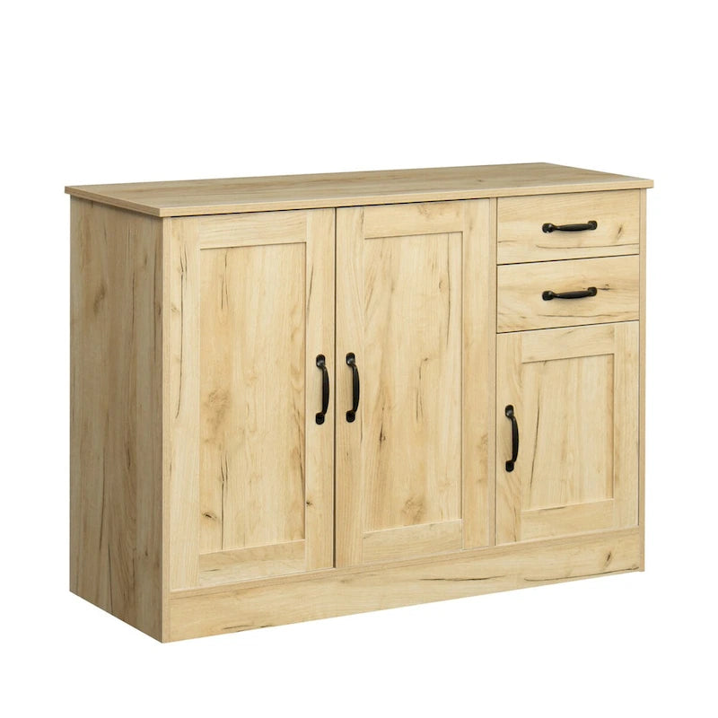 French Country Buffet Cabinets, Storage Cabinets with 2 Dividers