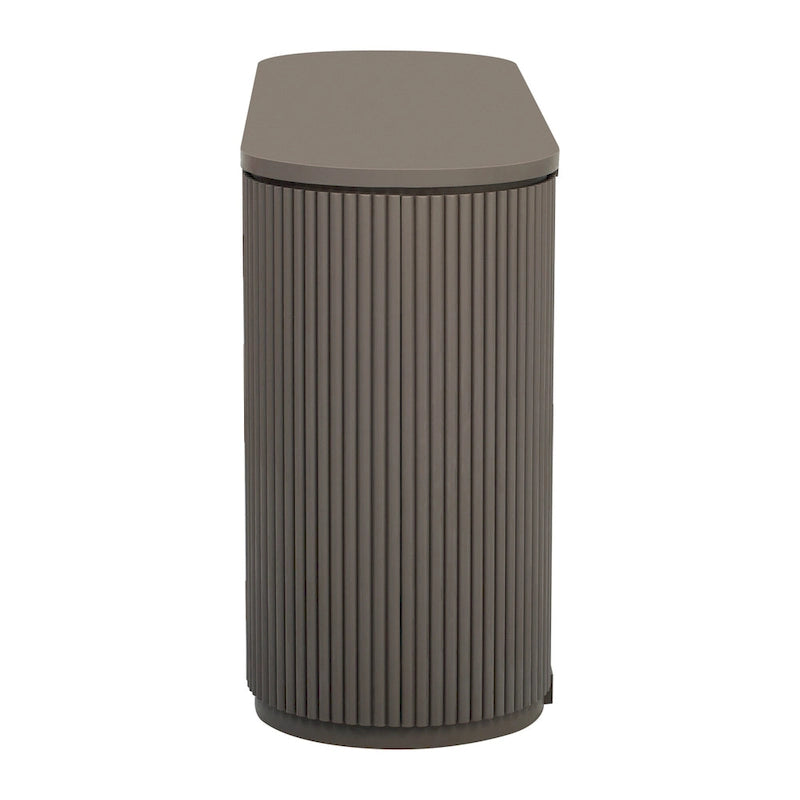 63 Vertical Striped Door Storage Cabinet with Adjustable Shelves