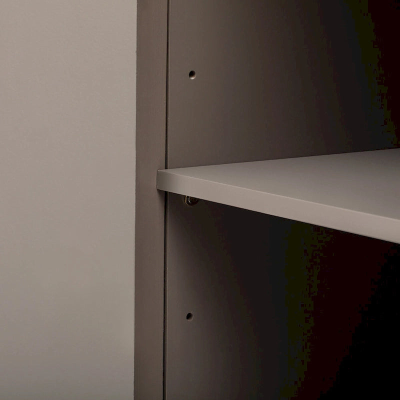 63 Vertical Striped Door Storage Cabinet with Adjustable Shelves