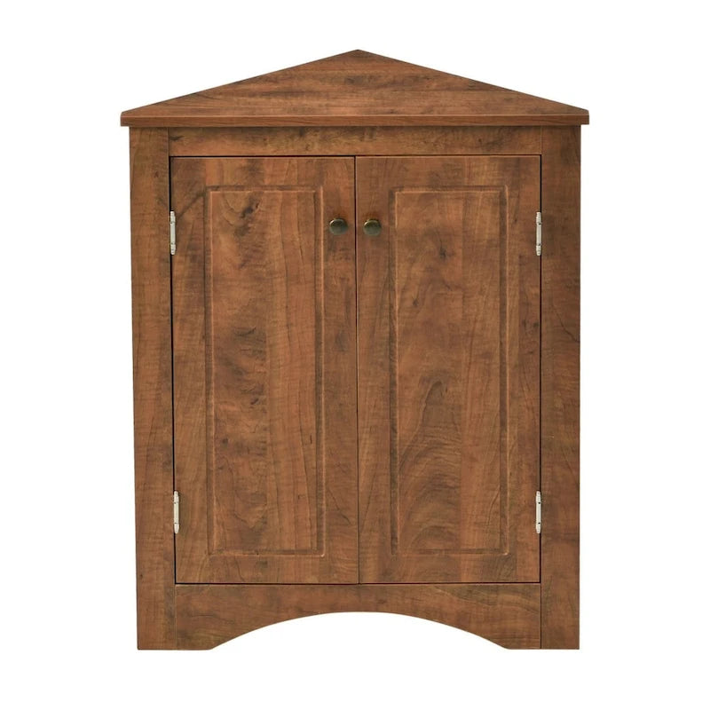 Bathroom Storage Cabinet with Adjustable Shelves Freestanding Floor Cabinet - 17.2L x 17.2W x 31.5H