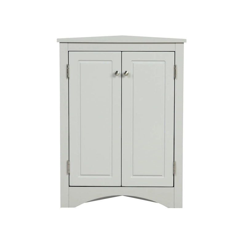 Bathroom Storage Cabinet with Adjustable Shelves Freestanding Floor Cabinet - 17.2L x 17.2W x 31.5H