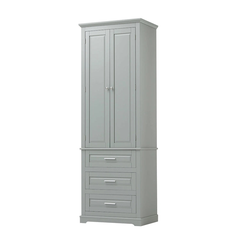 Tall Storage Cabinet with Three Drawers