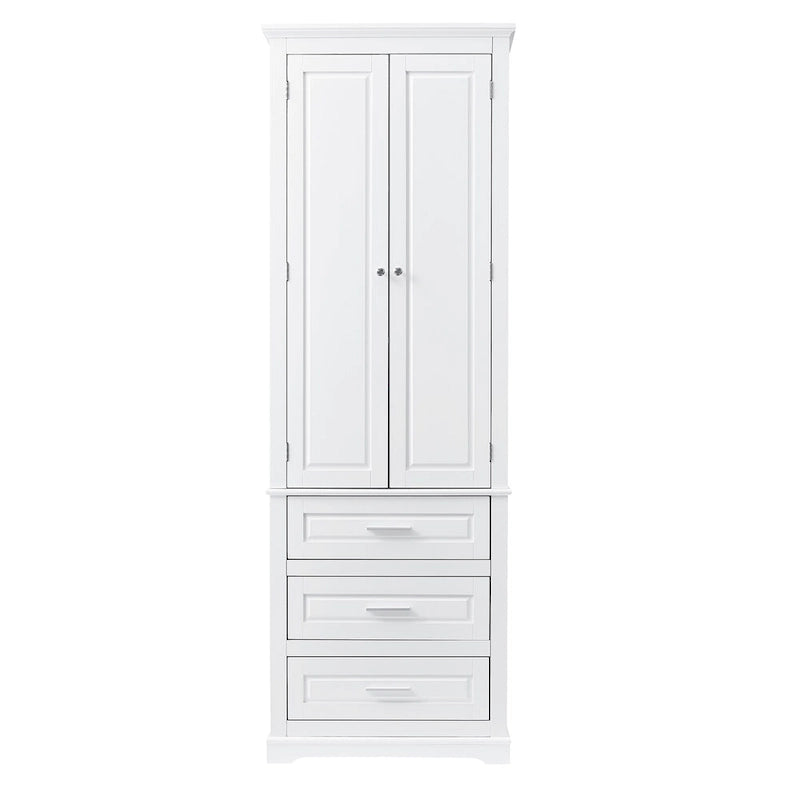 Tall Storage Cabinet with Three Drawers