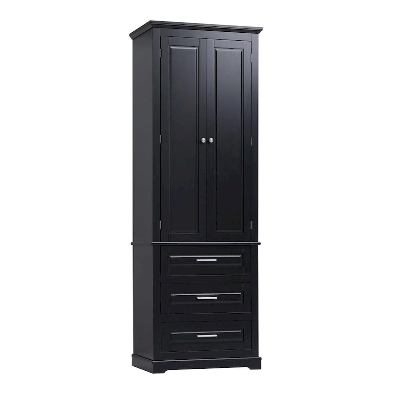 Tall Storage Cabinet with Three Drawers