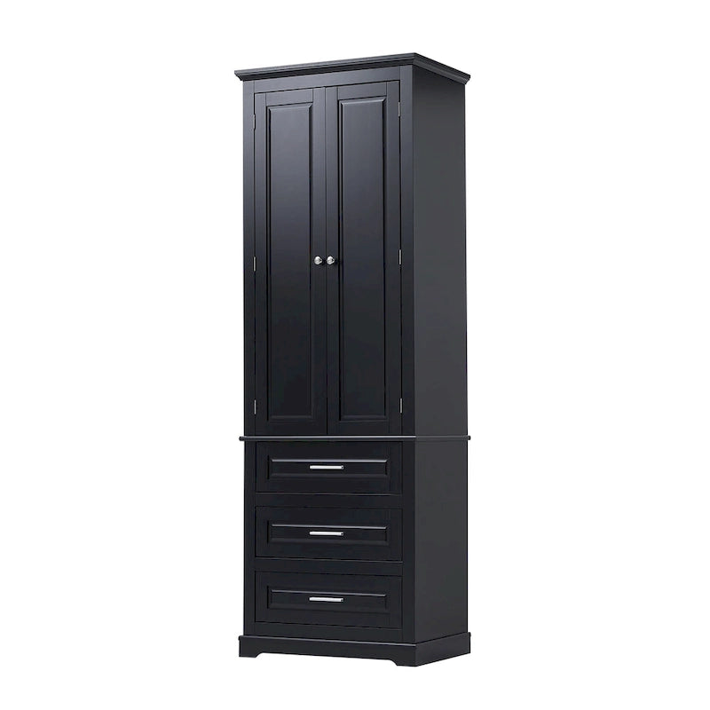 Tall Storage Cabinet with Three Drawers