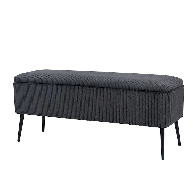 Upholstered Velvet Storage Bench 44 Inches Bed End Bench