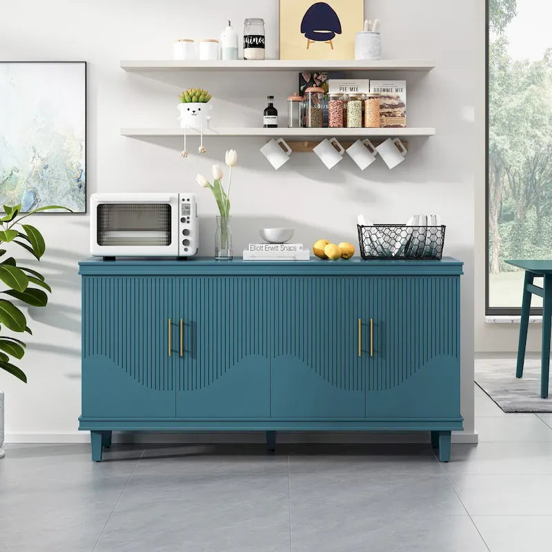 Living Room Large Size 4-Door Cabinet