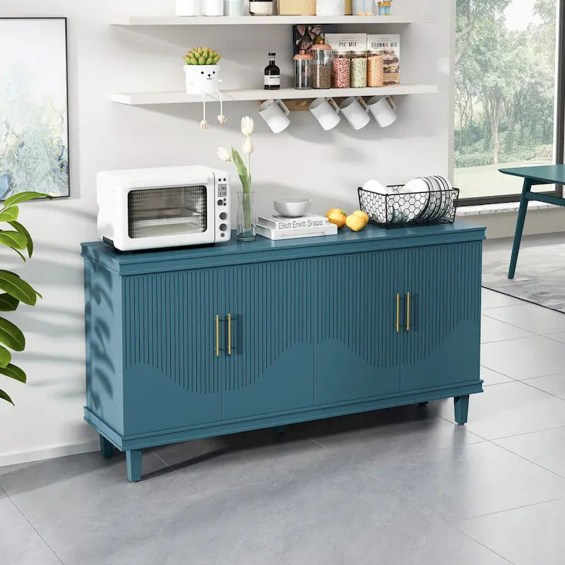 Living Room Large Size 4-Door Cabinet