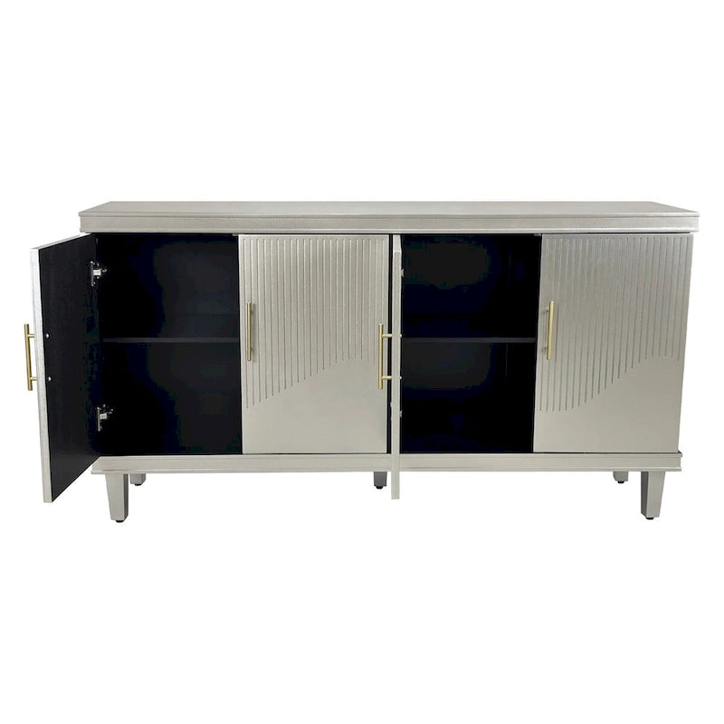Living Room Large Size 4-Door Cabinet