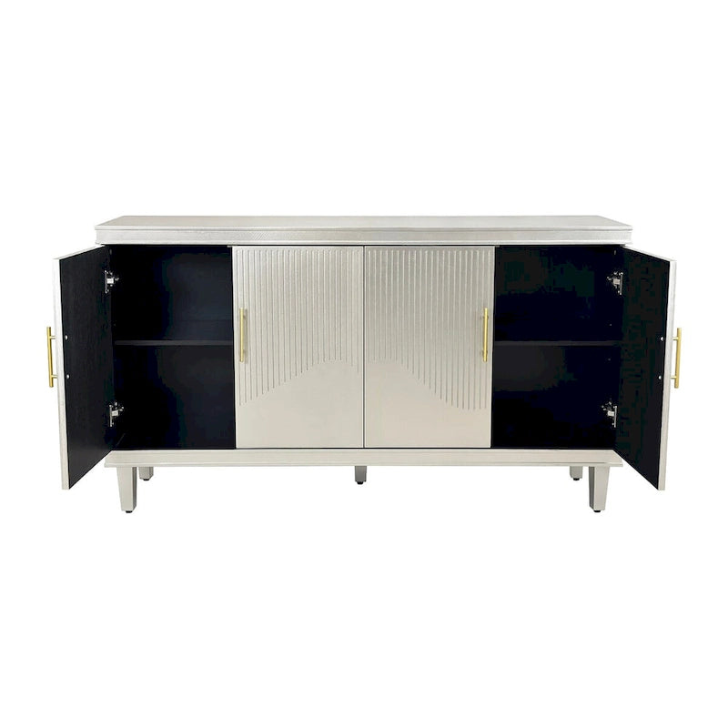 Living Room Large Size 4-Door Cabinet